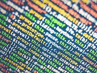 代码的装饰视觉图像以模式重复